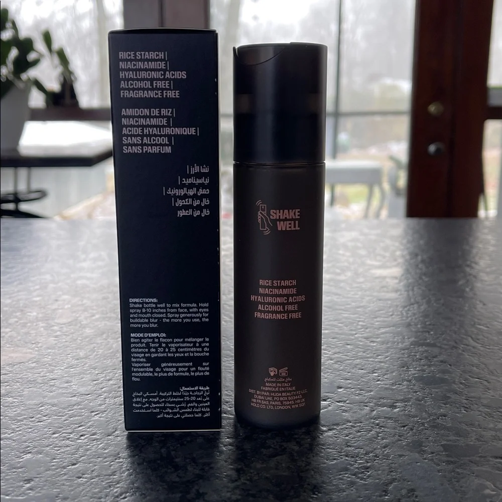Huda Beauty Easy Bake Setting Spray buildable blur + 16 hour staying power
